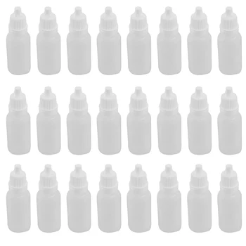 100 KOZARCEV 15Ml Prazno Plastično Stisljiv Kapalko Steklenice Oči Tekoče Kapalko Povratne Steklenice