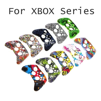 10pcs Mehko Silikonsko Ohišje Za Xbox Serije X-Ov Krmilnik Vode za Tiskanje Prenos Zaščitna Kožo Silikonsko Ohišje za XBox s x