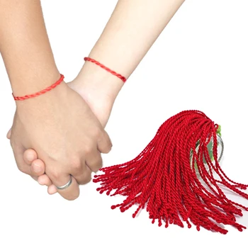 10pcs Rdeča Vrv Tkanje Zapestnica za Ženske Srečen Ročno Pletena Vrv Bangle Moški Modni Nekaj Nakit Ljubitelji Etnične Zapestnica