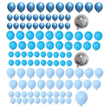 115x Modra Latex Balon Garland Arch Kit Različnih Velikosti za Rojstni dan Ozadja Stranka Poletne Dekoracije