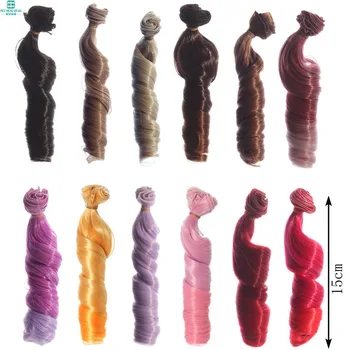 15 cm*100 cm velike debele kodraste lase za 1/3 1/4 BJD lutka lasulje Stvari, za lutke