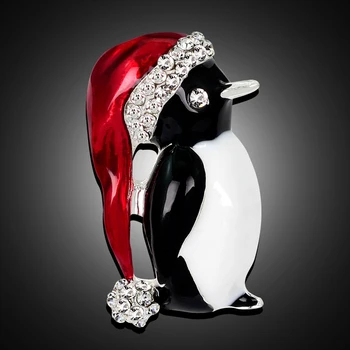 1pc Vroče Božič Nosorogovo Srčkan Božič Pingvin Broška Pin Božič Darilo Stranka