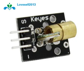 2 KOS KY-008 650nm Laserski senzor za Modul 6 mm 5V 5mW Rdečo Laser Piko Diode Bakreno Glavo za Arduino