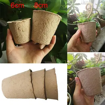 20pcs 6 cm/8 cm Papir Pot Rastlin Predjed Vrtec Pokal Kit Organskih biološko Razgradljivih Eco-Friendly Home Gojenje
