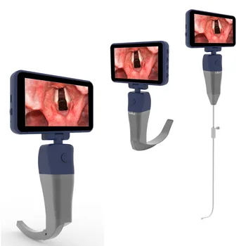 4.5 Palčni Polnilna Medicinske Visual Bolnišnici Video Laryngoscope Prenosni Set Za Enkratno Uporabo Video Laryngoscope Za Ent Cena