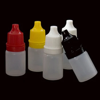 50Pcs 5ML Prenosni PET Plastike Prazno Kapalko Steklenico Tekoče Oči čisto Vodo Tehtnica Stisnite Nasvet Anti-theft Skp Žigosanje Steklenico