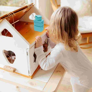 6 Kos Miniaturni Škatla Za Shranjevanje Škatle Modeli Gospodinjski Primeru Decors Plastične Posode