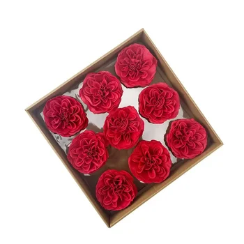 9Pcs Umetno Cvetje Austin Milo Cvetje Glavo za Poroko Valentine materinski Dan DIY Šopek Cvetja Doma Dekoracijo Obrti