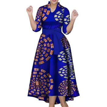 Afriške Dogodek Praznovanju Nove Modne Obleke Ankara Maxi Dolga Obleka Ženske Stranka Natisnjeni Morska Deklica Dolgo Vintage Retro Velikosti