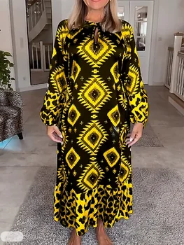 Afriške Obleke Za Ženske Vetement Femme Dashiki Abaya Print Maxi Obleko Jeseni Novo Afriki Oblačila Dashiki Ankara Obleke