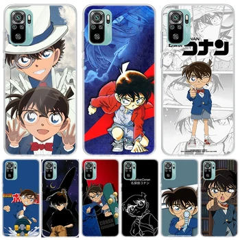 Anime Detective Conan Za Xiaomi Redmi Opomba 12 11S 11 10 10 9 9 8T 8 Pro Telefon Primeru 11T 11E 9T 7 5 Plus Fundas Kritje Coque