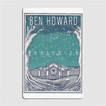 Ben Howard Zvezdnato Noč Kovinski Znak Steno Jame Stenski Dekor Dnevne Sobe Oblikovanje Tin Prijavite Plakati
