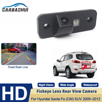 CCD HD Fisheye Pogled od Zadaj Kamero Za Hyundai Santa Fe (CM) SUV 2005 2006 2007 2008 2009 2010 2011 2012 Avto Hrbtni Zaslon