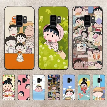 Cute Anime Chibi Maruko Chan Primeru Telefon Za Samsung Galaxy A50 A51 A71 A21s A71 A41 A70 A30 A22 A02s A53 A72 A73 5G Pokrov
