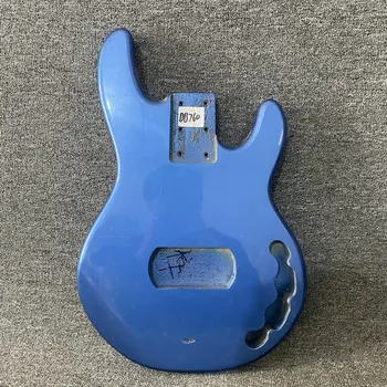 DB760 Musicman Slog Električna Bas Kitara Nedokončane Bas Telo iz Masivnega Lesa Kovinsko Modra Barva DIY Kitara Deli za Zamenjavo