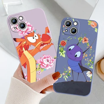Disney film Mulan Mushu zmaja Za Apple iPhone 14 13 12 11 Max Pro Plus XS XR X 8 7 SE Tekočina Vrv Telefon Primeru Zajema Funda