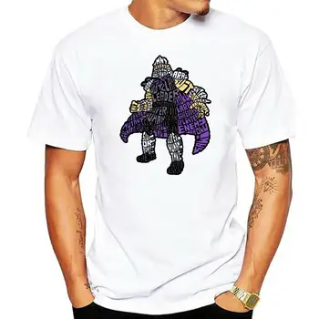 Foot Clan Leader T-Shirt Mens Shredder Želve Risanka Wordcloud Poletje Tee Majica