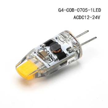 G4 led lučka lampada AC DC 12v 24V 0705 1505 cob led svetilka 3W zamenjajte 360 kot Snopa Halogenske Lestenec, led žarnice g4 5pcs