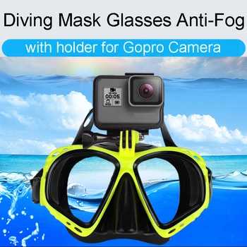 HD Dihalko, Potapljanje Masko, Očala z Držalom za Gopro Kamere anti meglo Snorkeling Spearfishing Deskanje oprema pribor Odraslih