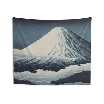 Japonski tapiserija, estetske Japonski vulkan Narave tapiserija Krajine wall art vrhu Gore Wanderlust Sakurajima wall art