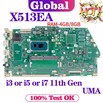 KEFU Mainboard Za ASUS X513EA X513EP R513E K513E F513E A513E X513EQ V5050E Prenosni računalnik z Matično ploščo I3 I5, I7 11. Gen 8GB/RAM V2G
