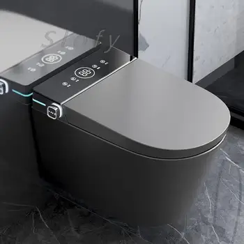 Luksuzni Sivo/Črna Stenske Inteligentni Wc Enem Kosu Steni Visela Smart Wc za Kopalnico Daljinski upravljalnik Digitalni Zaslon
