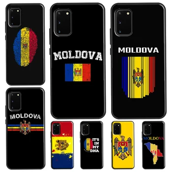 Moldavija Zastavo Za Samsung Galaxy S21 S22 Ultra S20 FE Opomba 20 Ultra S8 S9 S10 Opomba 10 Plus Primeru Telefon