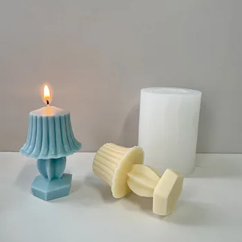 Namizne svetilke silikonski sveča plesni DIY ročno izdelana mila okraski abrazivna sredstva, dišeče sveče silikonsko plesni proizvodnja blaga