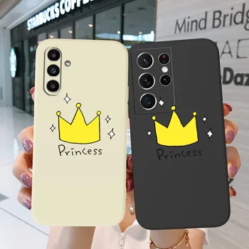 Ohišje Za Samsung Galaxy A40 A42 A50 A7 2018 A70 Telefon Kritje Mehko Silicij princesa krono