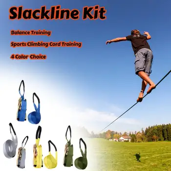Parafinski linijo, Komplet Tesen Vrv za Ravnotežje Usposabljanje Športno Plezanje Kabel Usposabljanje Slacklines Bilance Band Usposabljanja, Vadbe Joge