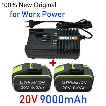 Polnilna Litijeva Baterija, Zamenjava WORX 20V 9Ah Električno Orodje WA3551 WA3553 WX390 WX176 WX178 WX386 WX678 z Polnilnik