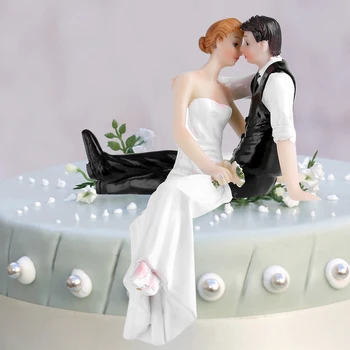 Poroka Romantična Nevesta In Ženin Toppers Nekaj Figur Zveze Smešno Cake Toppers Lutke Za Poročno Dekoracijo