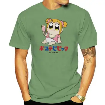 Priljubljen Japonski Anime Pop Ekipa Epic Popuko Majica Baby Kakovostnega Organskega Bombaža Crewneck T-shirt Camiseta