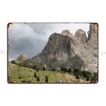 Rocky Mountain In Oblačno Kovinski Znak Stenski Dekor Klub Stena Zidana Železa Klub Tin Prijavite Plakat