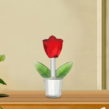Tulipanov Cvet Figur Valentinovo Darilo za Ženo, Punco, Umetnosti, Obrti, za Obletnice, Božič Stranka materinski Dan Polico