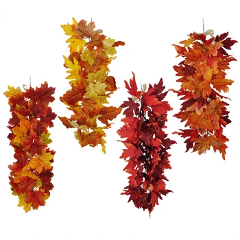 Umetni Maple Leaf Jeseni Praznično Vzdušje Dekoracijo Obesek Halloween Vrata Dekoracijo Cvet Dekoracijo Sten