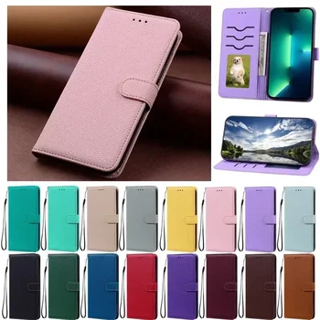 Usnjena torbica Za Samsung Galaxy A52s A52 5G Denarnice Pokrovček Za Samsung 52 A52s A528B A525F Coque Candy Barve Telefona Zaščitite Primeru
