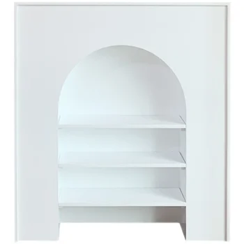 Verandi kaminom, kabinet preprosto belo statične fotografije za ozadje dekoracijo sten kabinet