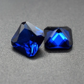 Visoka Kakovost Modra Spinel Modra Chamfered Kvadratnih Gemstone, Spinel 113# DIY Vdelan z Različnimi Okrasni Material, Izdelava Nakita