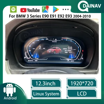 Za BMW Serije 3 E90 E91 E92 E93 E84 2004-2010 Avto armaturne plošče armaturne Plošče na Dotik LCD Digitalni Gruče Kokpitu Merilnik Hitrosti