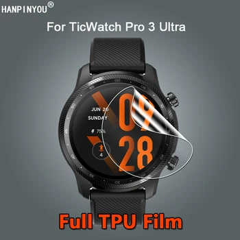 Za TicWatch Pro 3 GTW GTK GTA GTX GPS Pametno Gledati Ultra Clear Slim Mehko TPU Hydrogel Film Screen Protector -Ne, Kaljeno Steklo