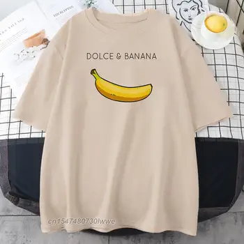 Zrel Dobrega Okusa Banana Tiskanja Ženske T Srajce 2022 Nove Majice Dihanje Tee Shirt Pomladi 100% Bombaža Moške/Ženske Majice